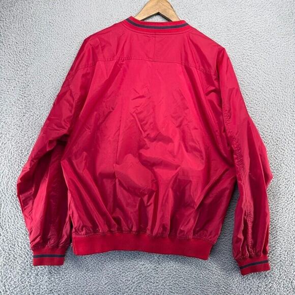 Vintage PGA Tour Windbreaker Jacket Men's Large Red Pullover Embroidered Logo - Picture 8 of 9